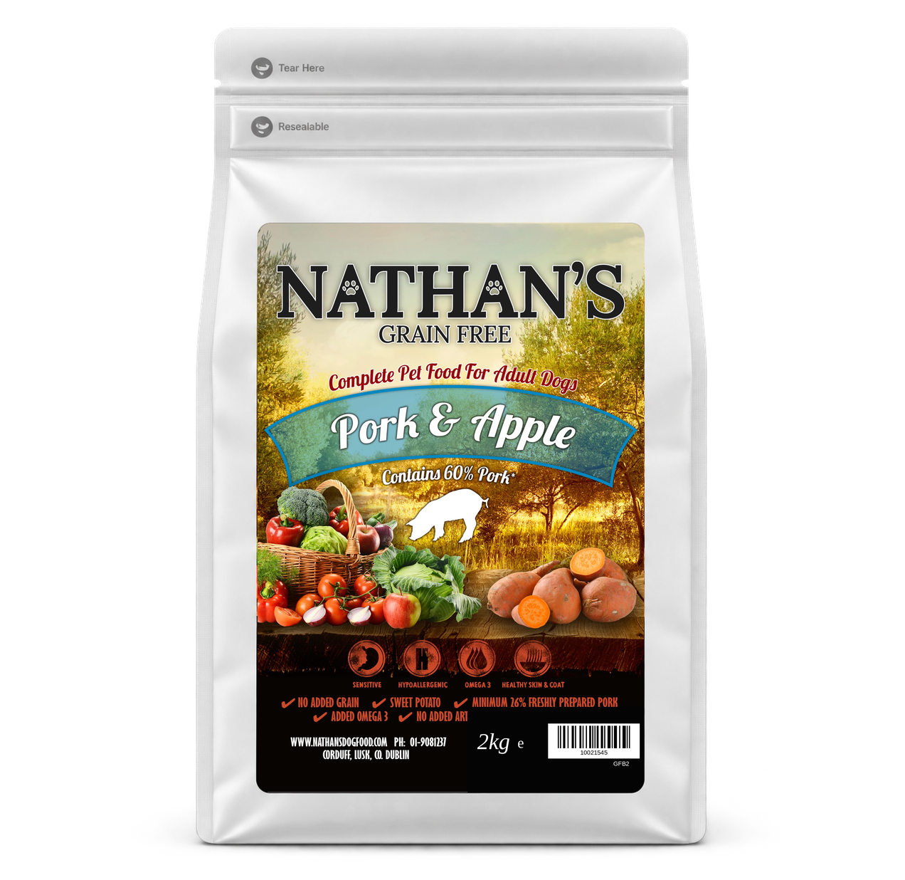 Pork & Apple 2kg bag